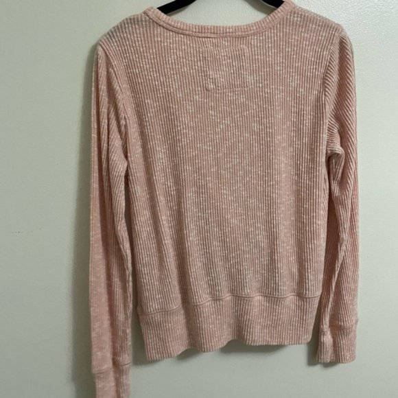Anthropologie Saturday Sunday Surplice KnitRibbed V-Neck Wrap Sweater medium - Picture 9 of 9